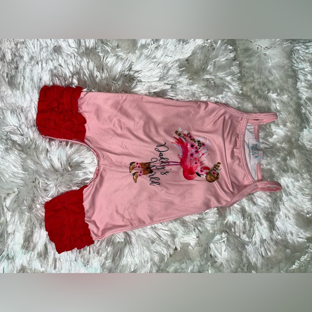 Pink Flamingo Baby Romper